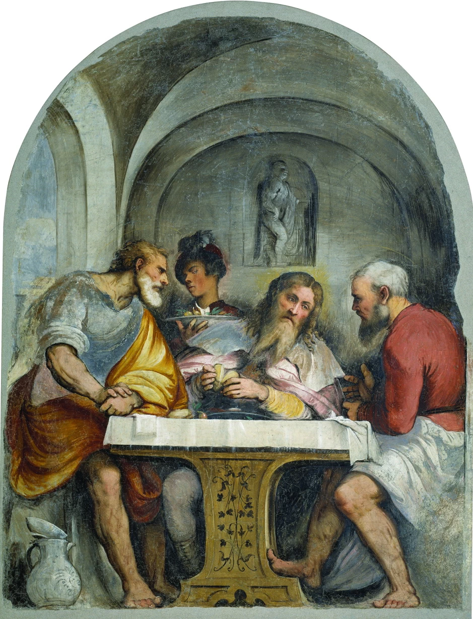 Il Romanino-2-Cena di Emmaus - Pinacoteca Tosio Martinengo, Brescia